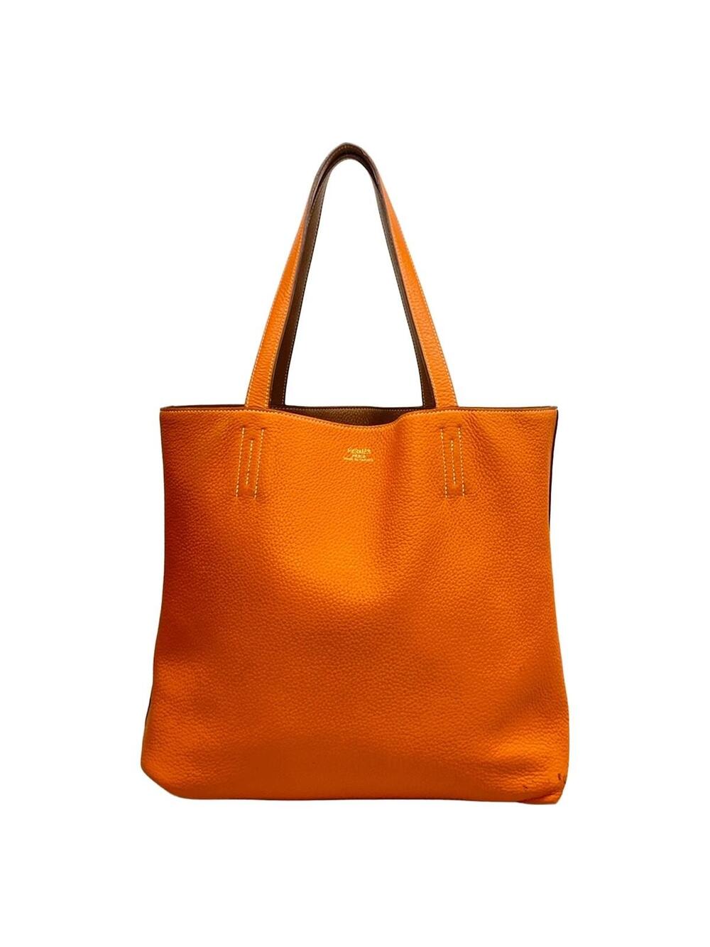Hermes Double Sens 45 Orange Gold #290562H13B